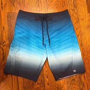Men's Blue Gradient Swim Shorts